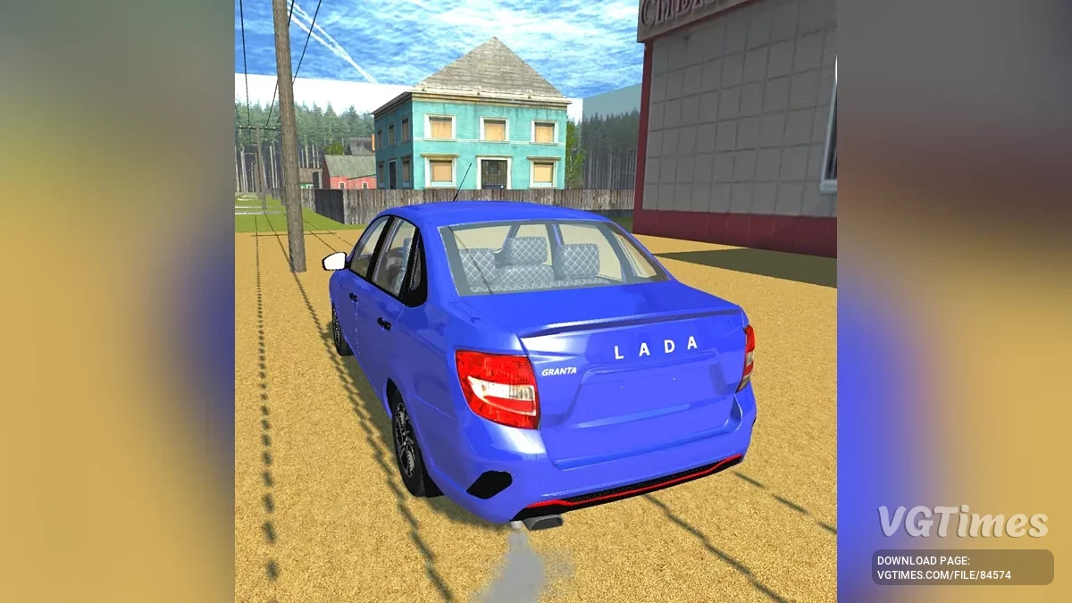 Simple Car Crash Physics Sim — Lada Granta FL