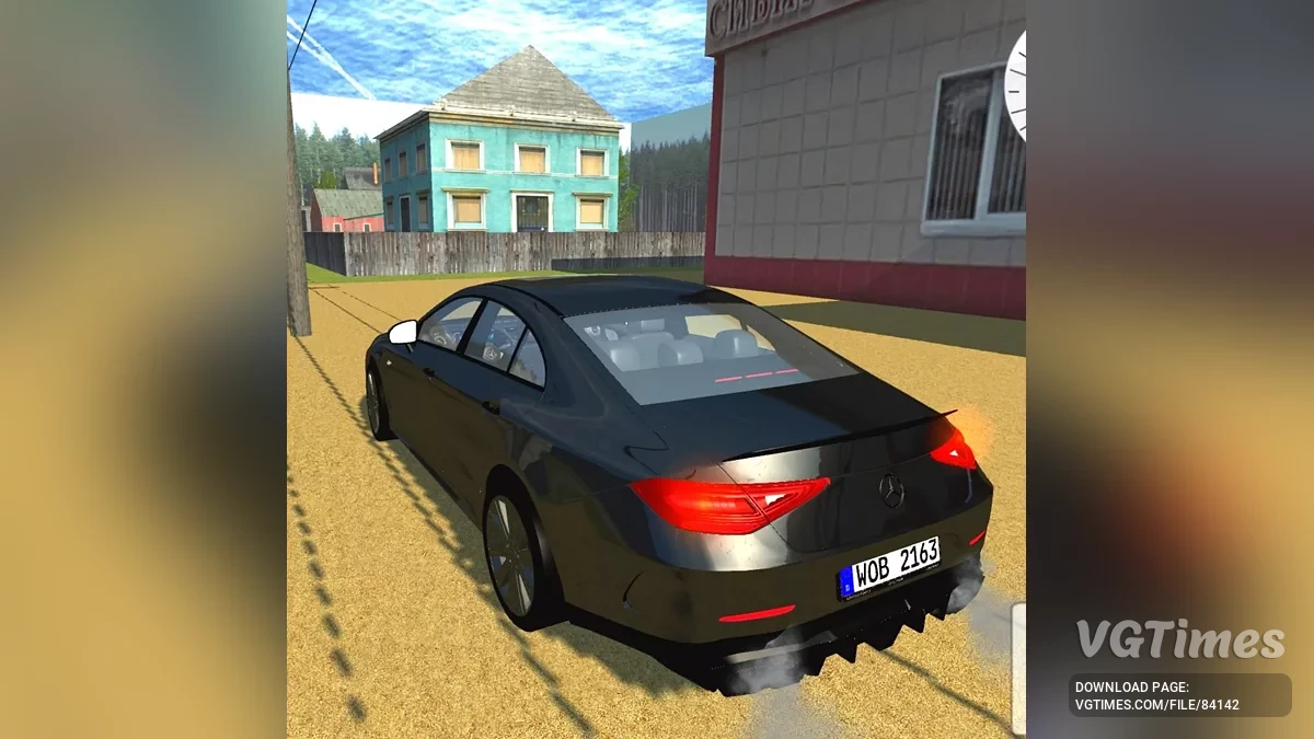 Simple Car Crash Physics Sim — Mercedes CLS53
