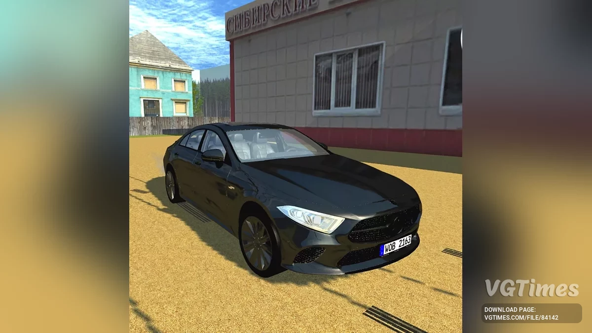 Simple Car Crash Physics Sim — Mercedes CLS53