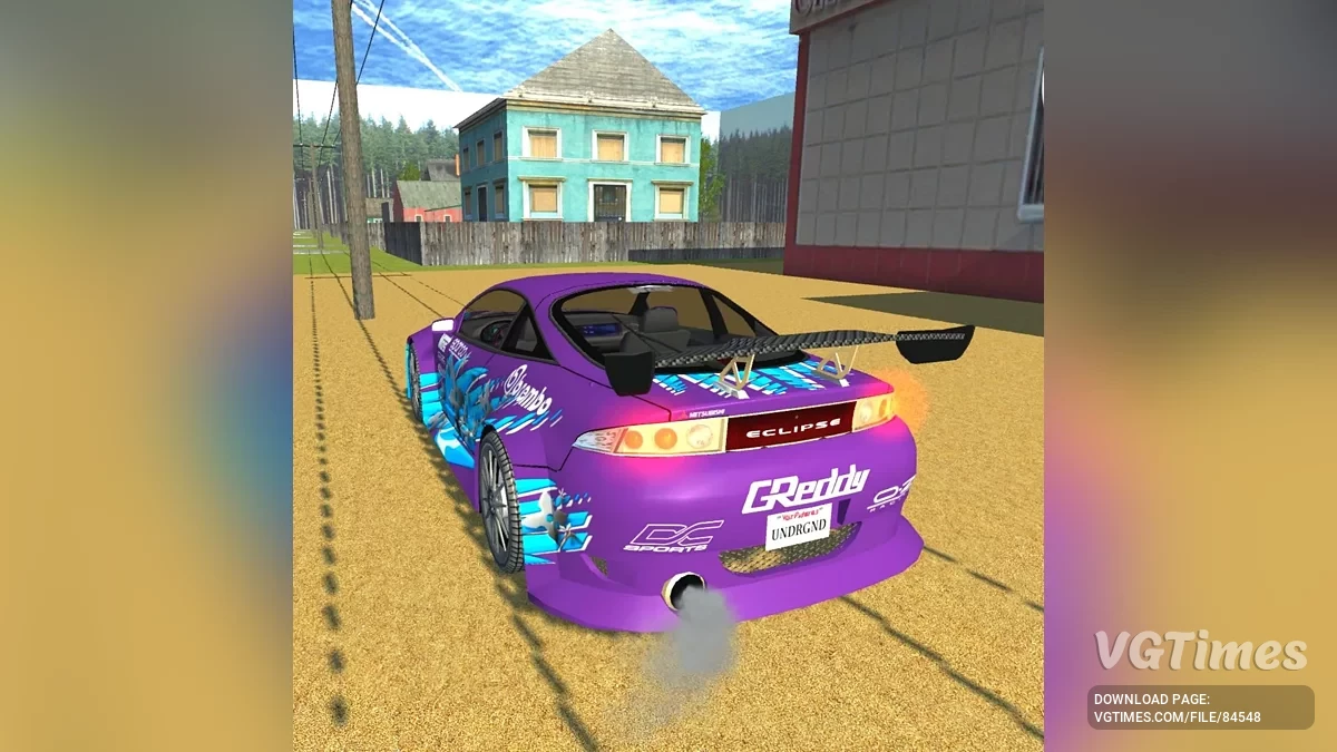 Simple Car Crash Physics Sim — Mitsubishi Eclipse 2G NFS Underground