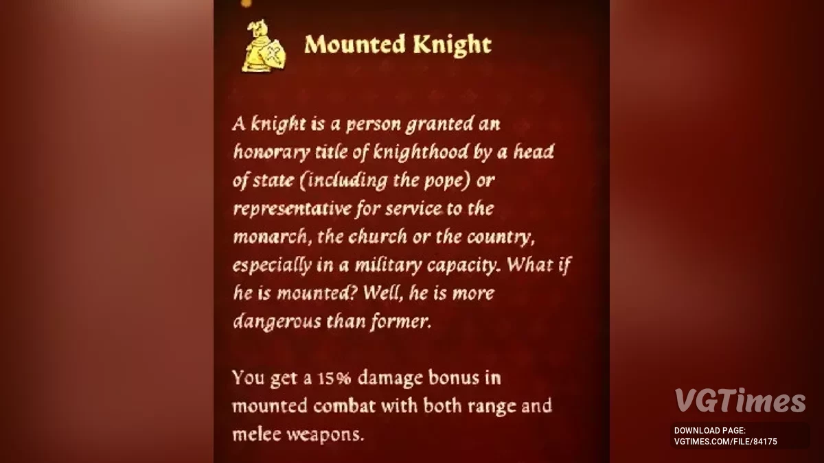 Kingdom Come: Deliverance 2 — Перк «Конный рыцарь»