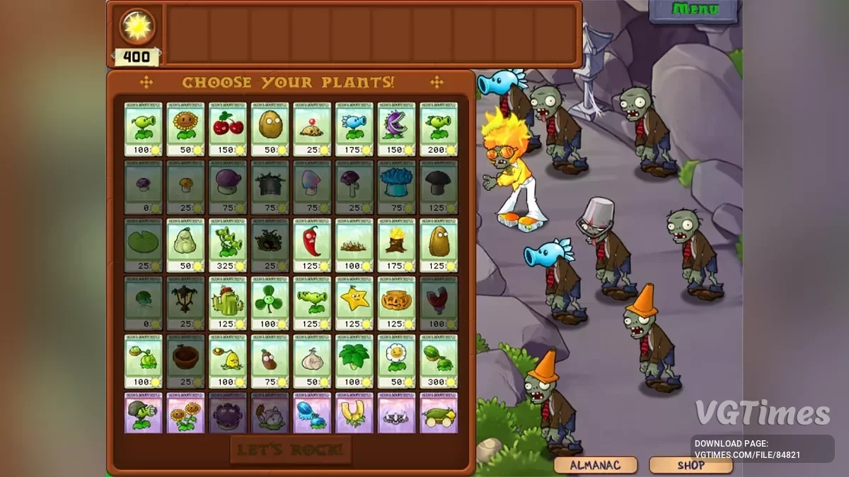 Plants vs. Zombies — Re-hybrid — новые зомби и мини-игры [0.9]