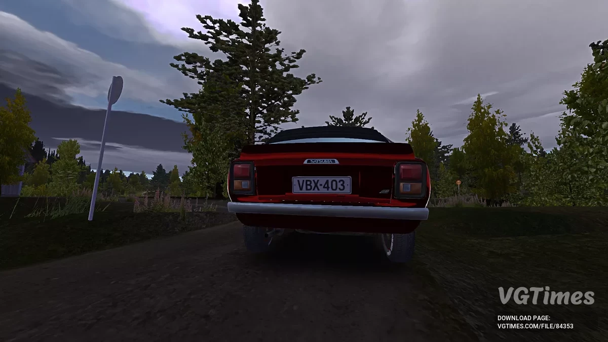 My Summer Car — Красная Сатсума, тюнинг и номера есть