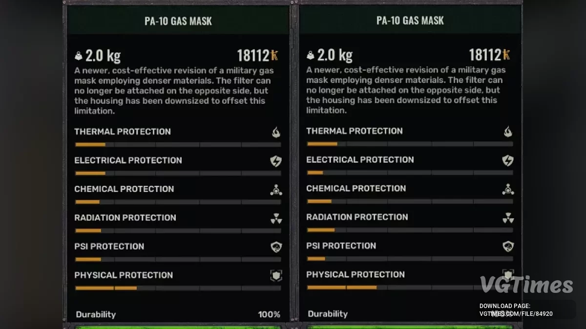 S.T.A.L.K.E.R. 2: Heart of Chornobyl — Улучшенные костюмы