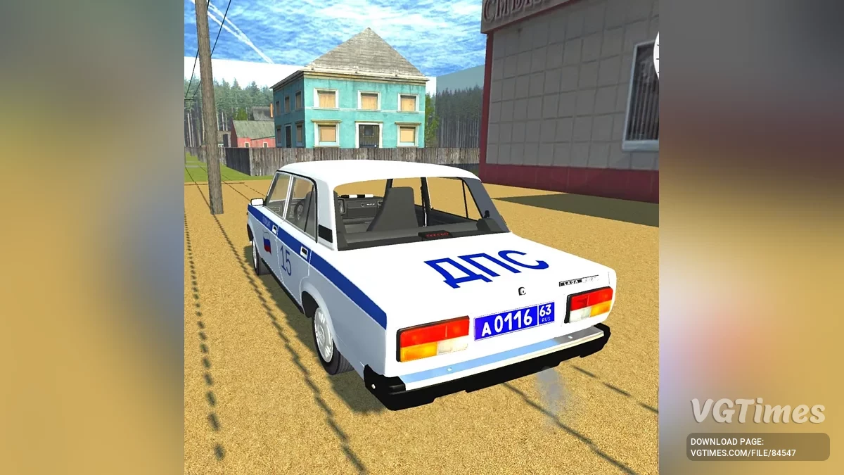 Simple Car Crash Physics Sim — ВАЗ 2107 ДПС