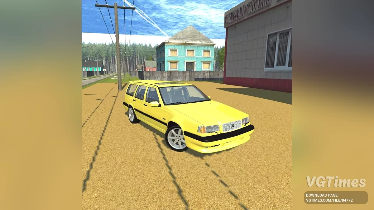 Simple Car Crash Physics Sim — Volvo 850R wagon
