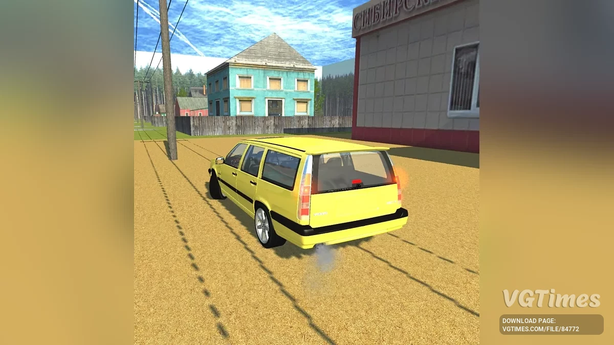 Simple Car Crash Physics Sim — Volvo 850R wagon