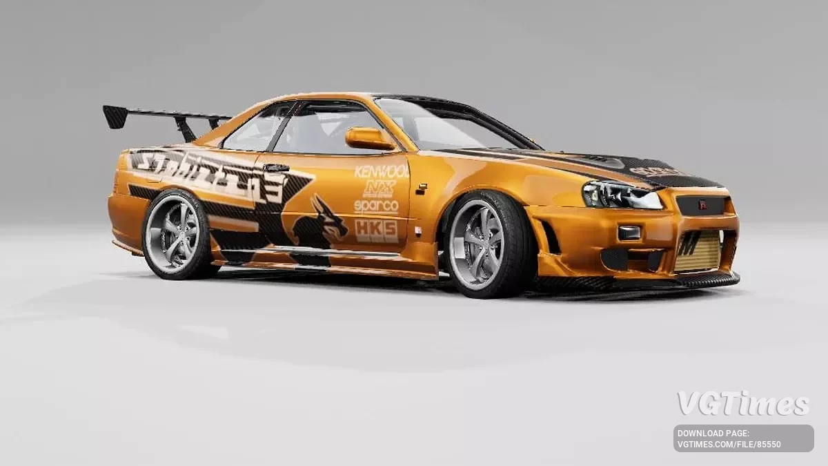 BeamNG.drive — 1998 Nissan Skyline R34 v1.1 (0.36.x)