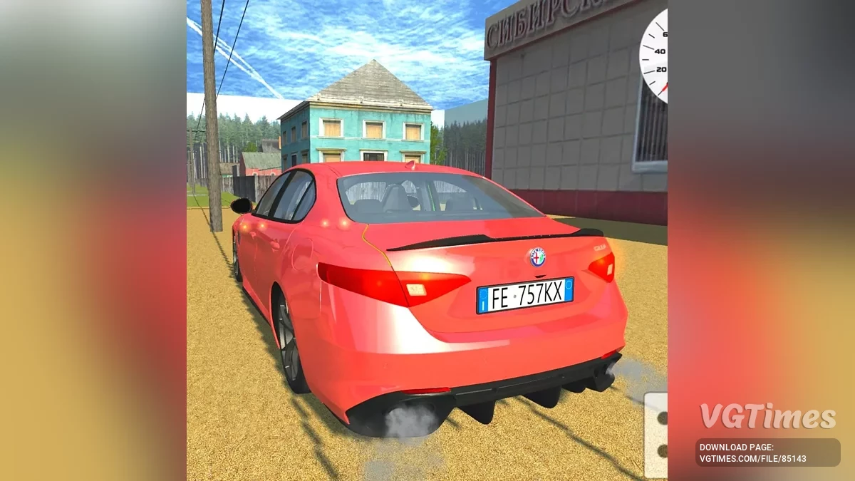 Simple Car Crash Physics Sim — Alfa Romeo Giulia