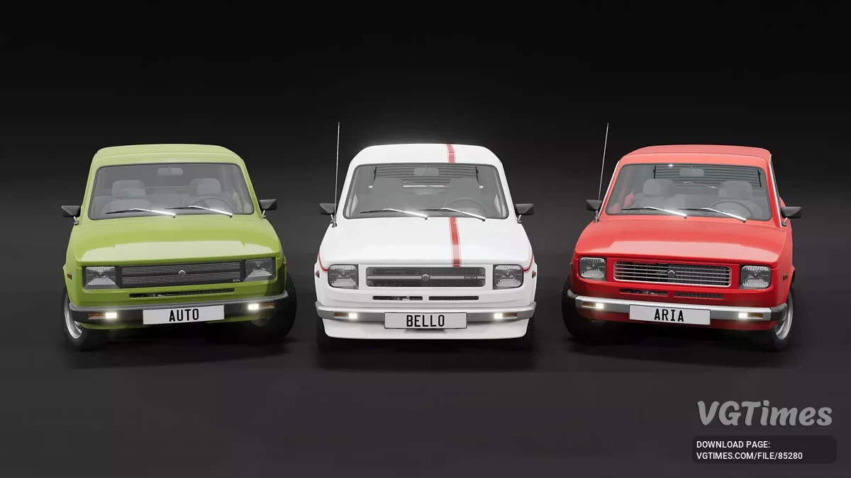 BeamNG.drive — Autobello Aria (1972) v1.0 (0.36.x)