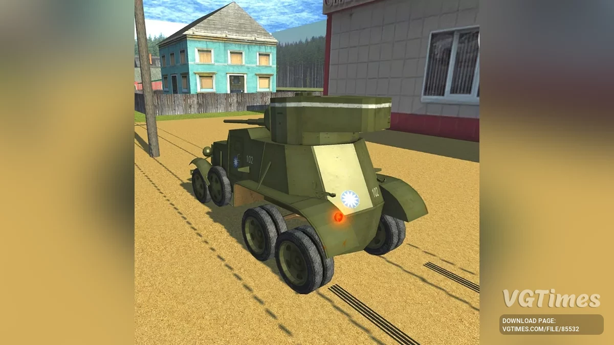 Simple Car Crash Physics Sim — BA-6 новый камуфляж