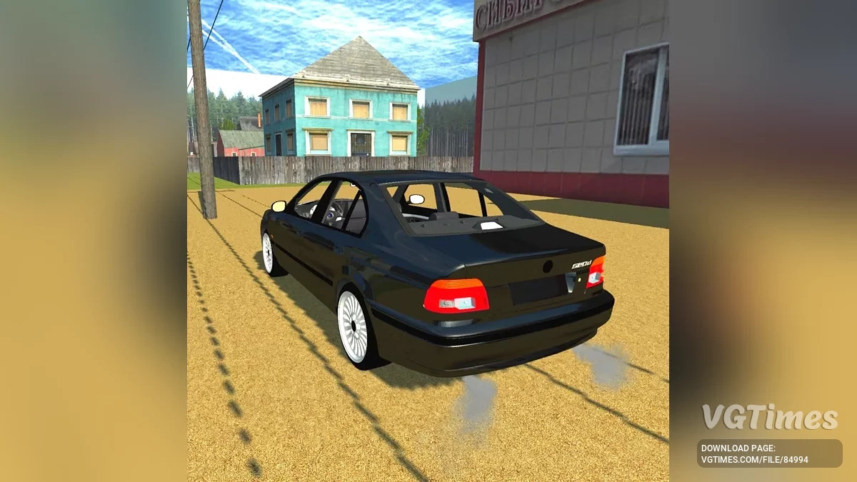 Simple Car Crash Physics Sim — BMW E39 520d