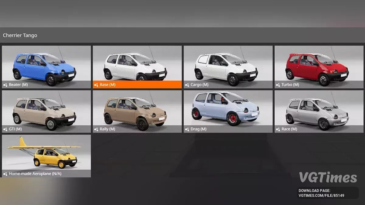 BeamNG.drive — Cherrier Tango 1992-1996 v1.3 (0.36.x)