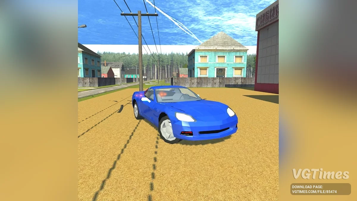 Simple Car Crash Physics Sim — Chevrolet Corvette C6
