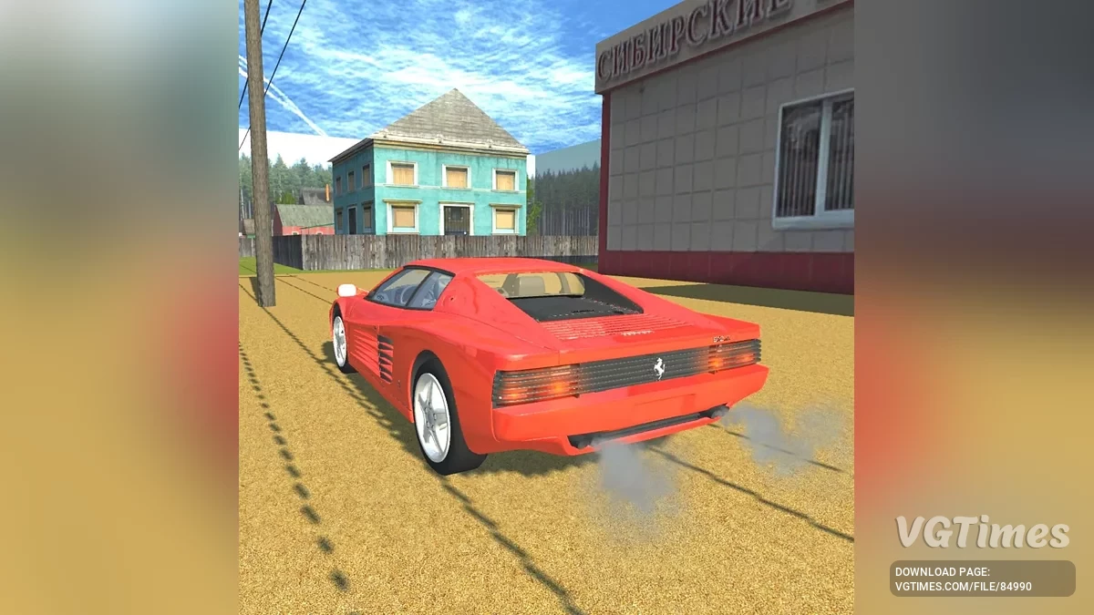 Simple Car Crash Physics Sim — Ferrari 512 TR001