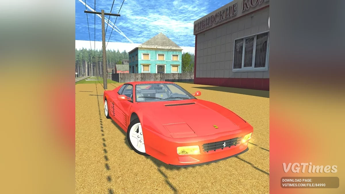 Simple Car Crash Physics Sim — Ferrari 512 TR001
