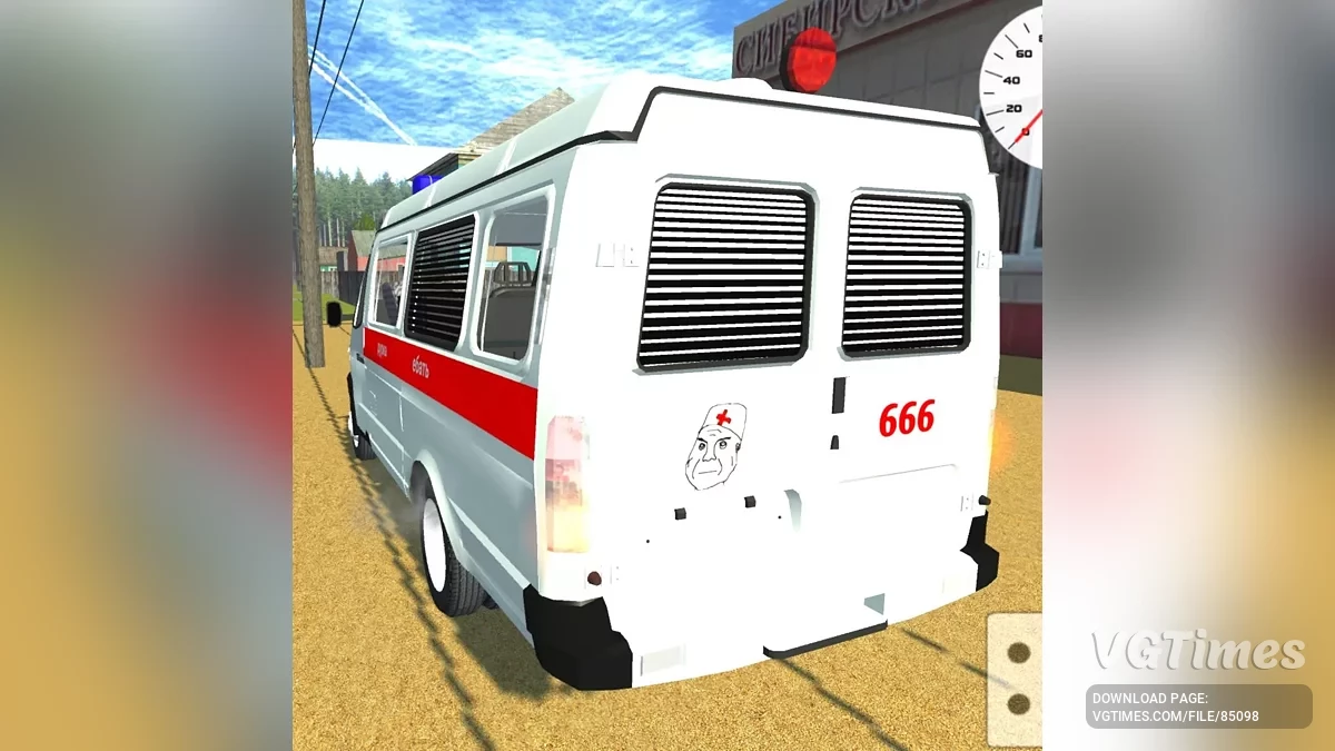 Simple Car Crash Physics Sim — Газель скорая помощь
