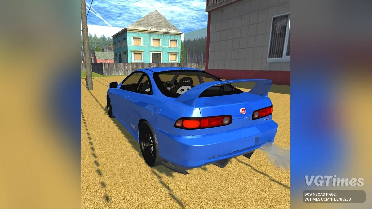 Simple Car Crash Physics Sim — Honda Integra Type RDc2