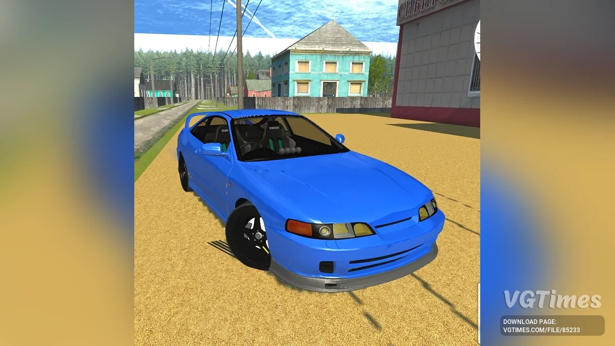 Simple Car Crash Physics Sim — Honda Integra Type RDc2