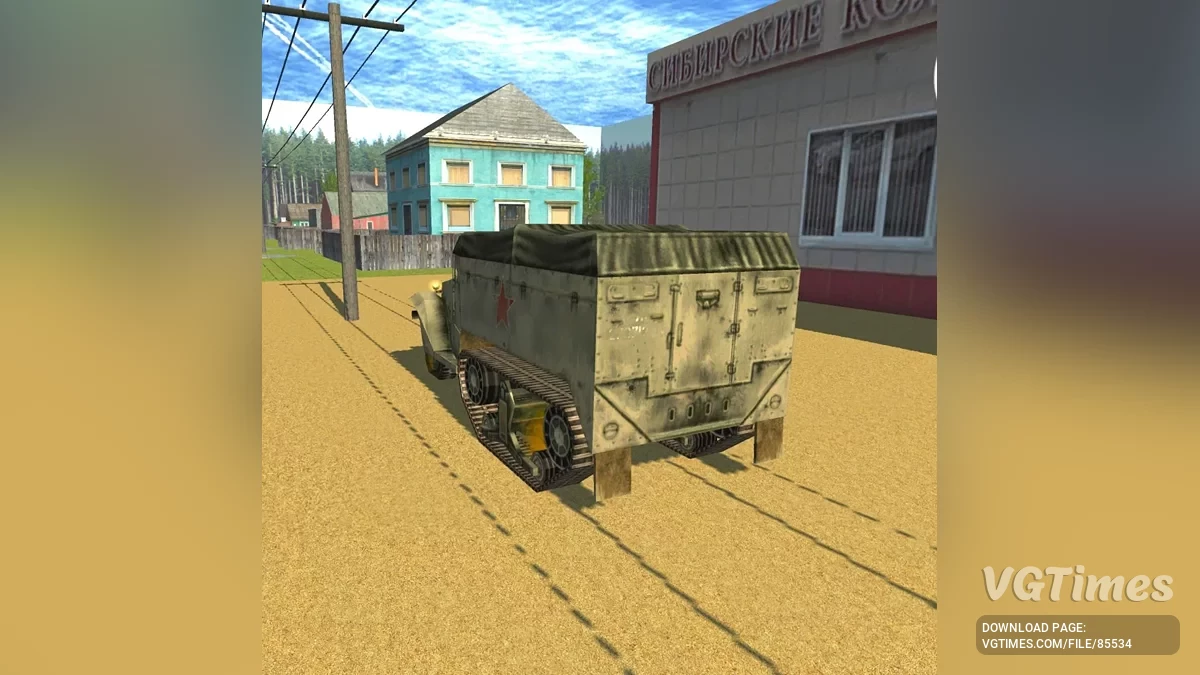 Simple Car Crash Physics Sim — M3A1 Half-tracks Soviet Service