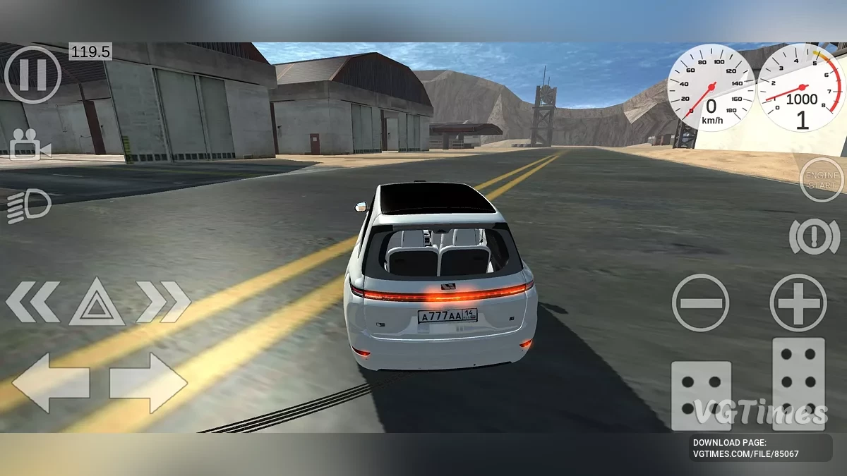 Simple Car Crash Physics Sim — Огромная пустынная трасса с разрушенным мостом (для прыжков) и офроудом