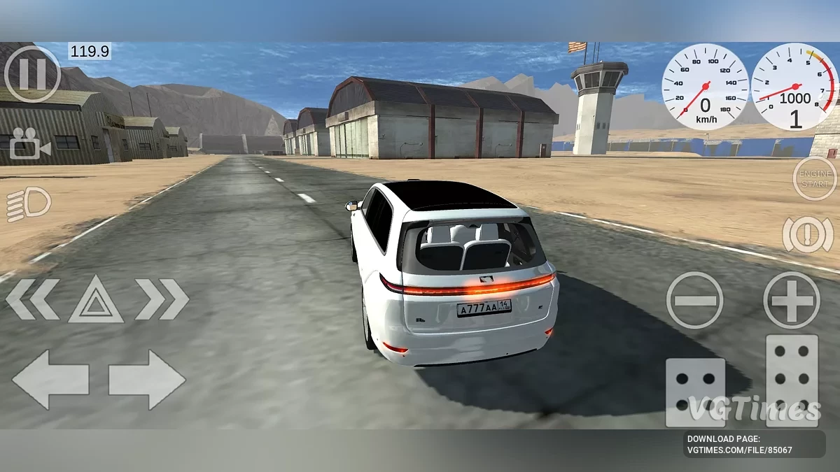 Simple Car Crash Physics Sim — Огромная пустынная трасса с разрушенным мостом (для прыжков) и офроудом