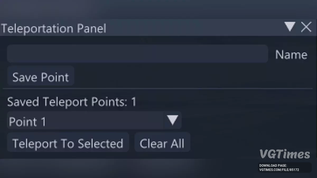 BeamNG.drive — Teleportation Panel v1.1 (0.36.x)