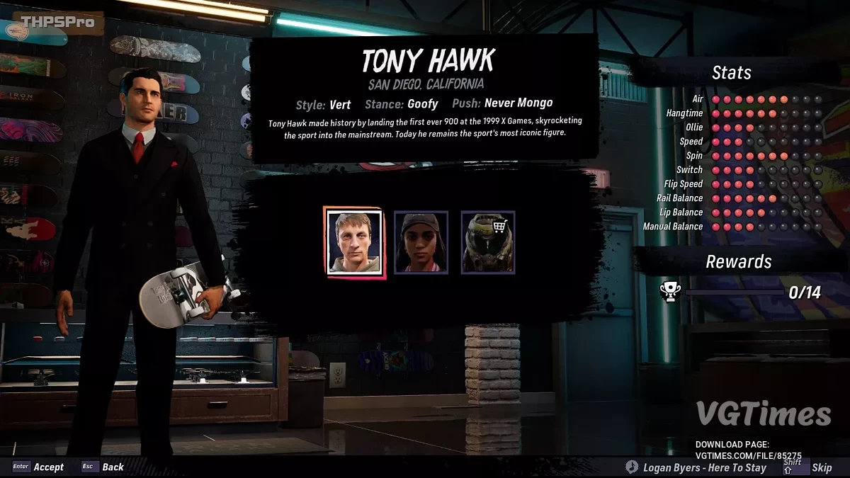 Tony Hawk's Pro Skater 3+4 — Томми Анджело
