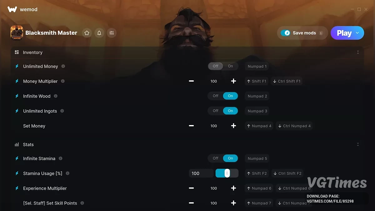 Blacksmith Master — Трейнер (+27)