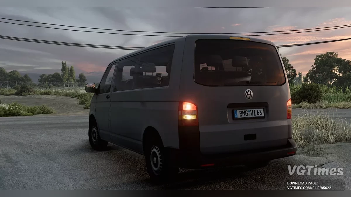 BeamNG.drive — Volkswagen T5+FL Transporter Huge Pack v1.0 (0.36.x)
