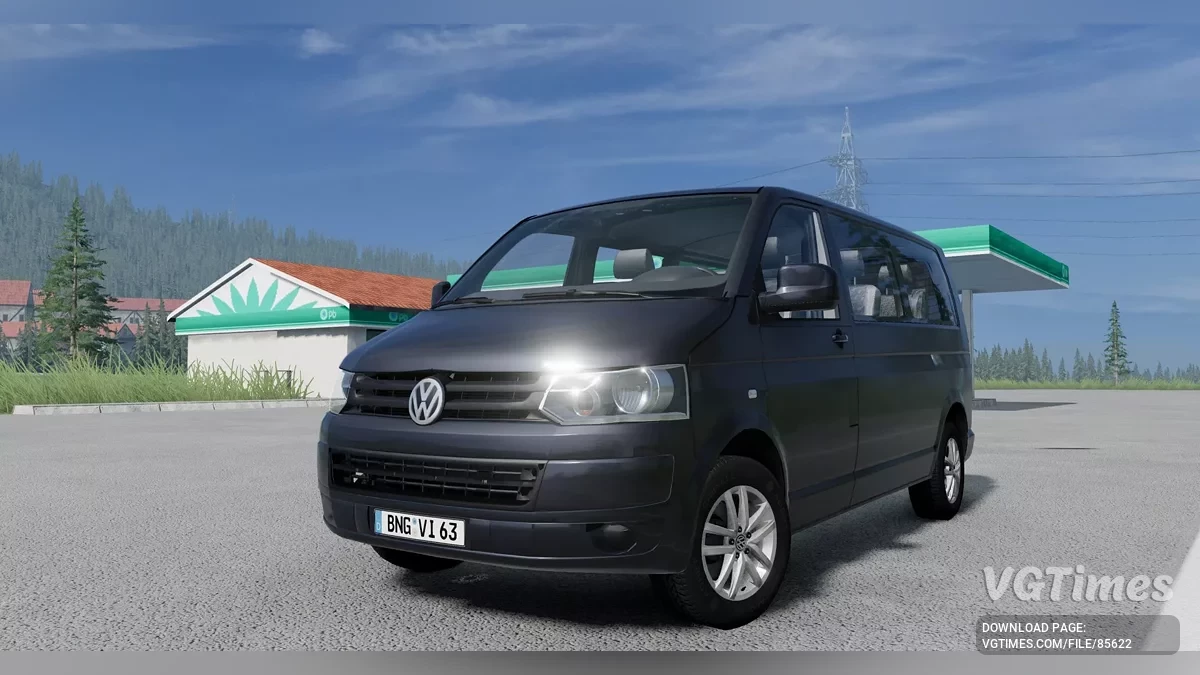 BeamNG.drive — Volkswagen T5+FL Transporter Huge Pack v1.0 (0.36.x)