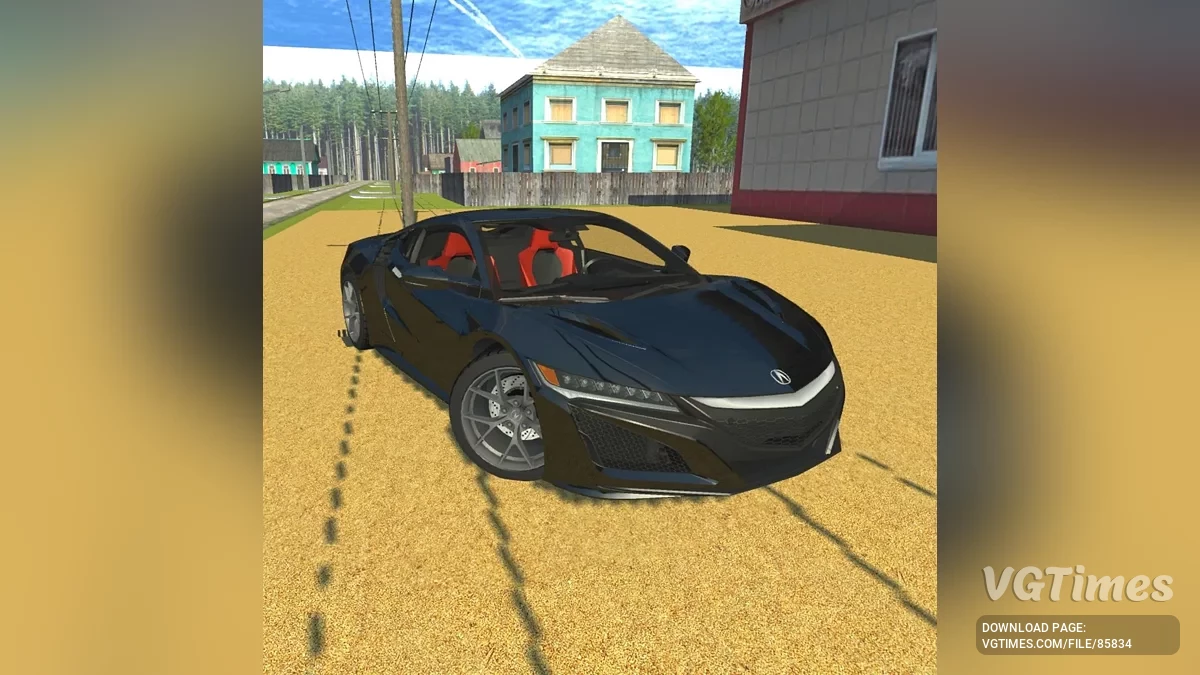 Simple Car Crash Physics Sim — ACURA NSX