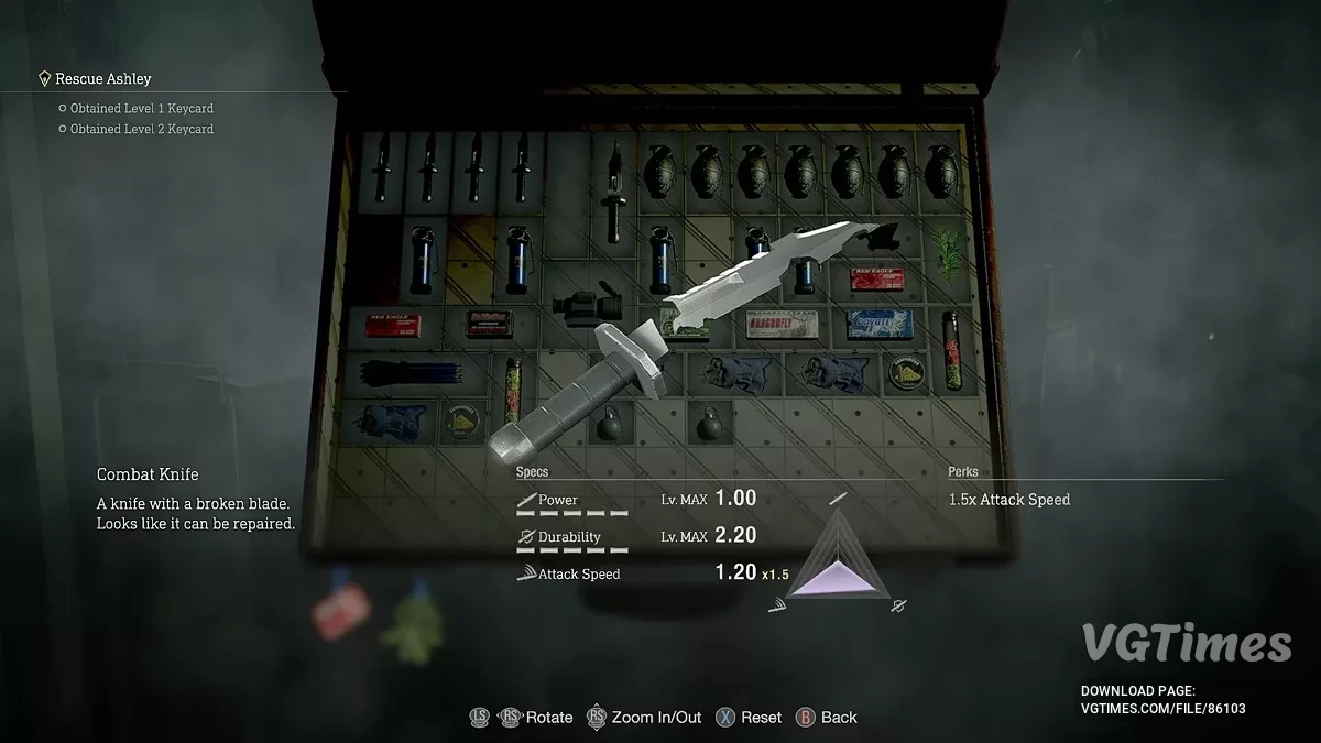 Resident Evil 4 Remake (2023) — Армейский нож CV