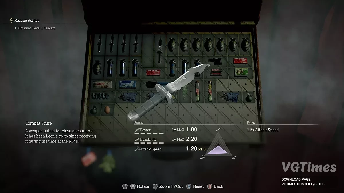 Resident Evil 4 Remake (2023) — Армейский нож CV