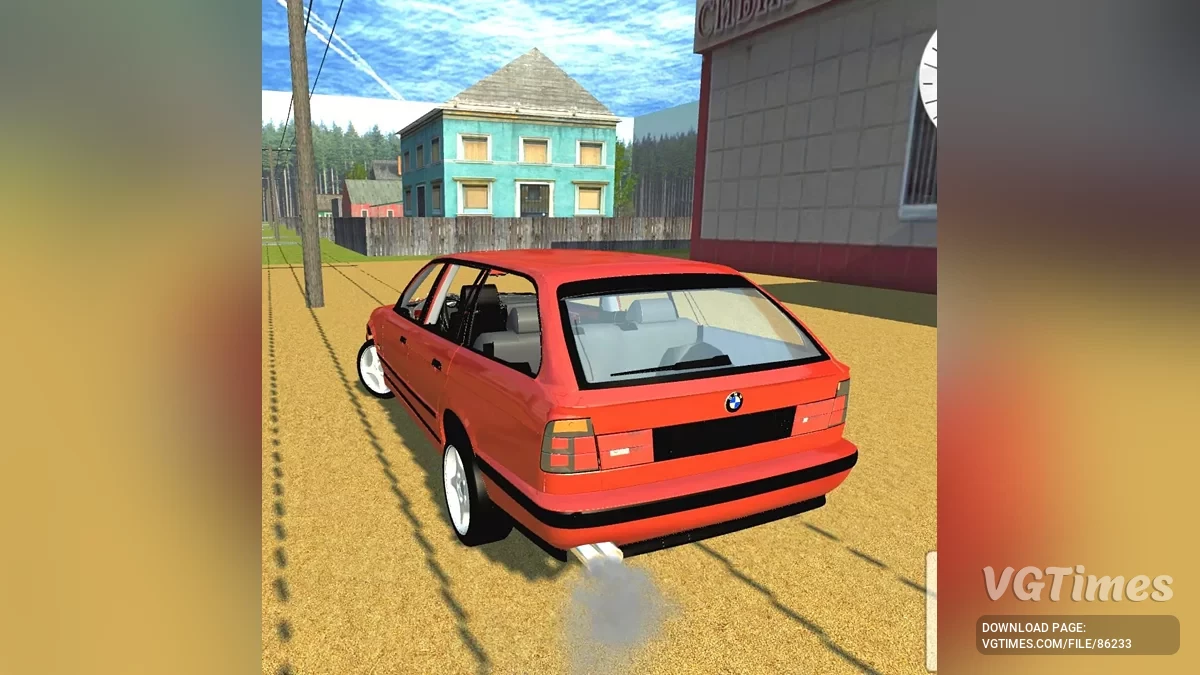 Simple Car Crash Physics Sim — BMW е34 touring