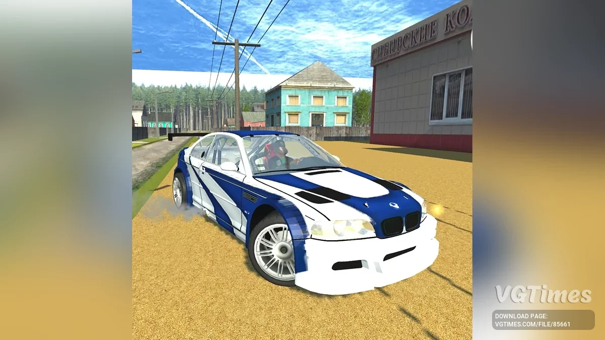 Simple Car Crash Physics Sim — BMW M3 NFS most wanted