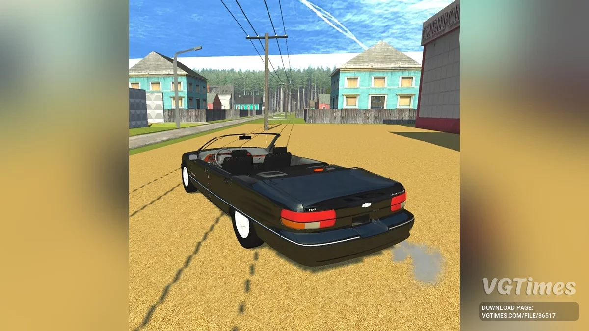 Simple Car Crash Physics Sim — Chevrolet Caprice classic 1991 кабриолет