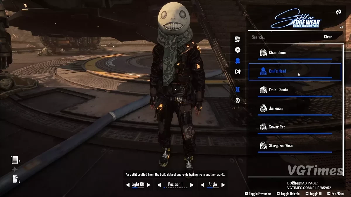 Stellar Blade — CNS — пользовательская настройка наносьютов