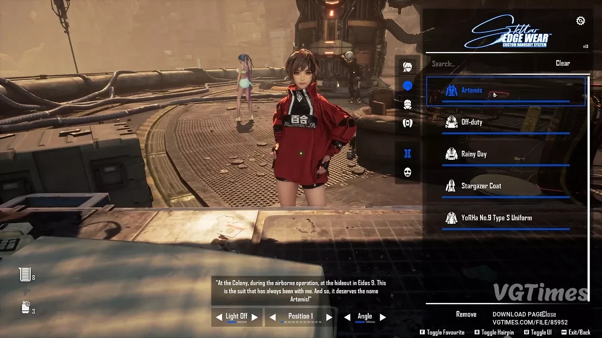 Stellar Blade — CNS — пользовательская настройка наносьютов