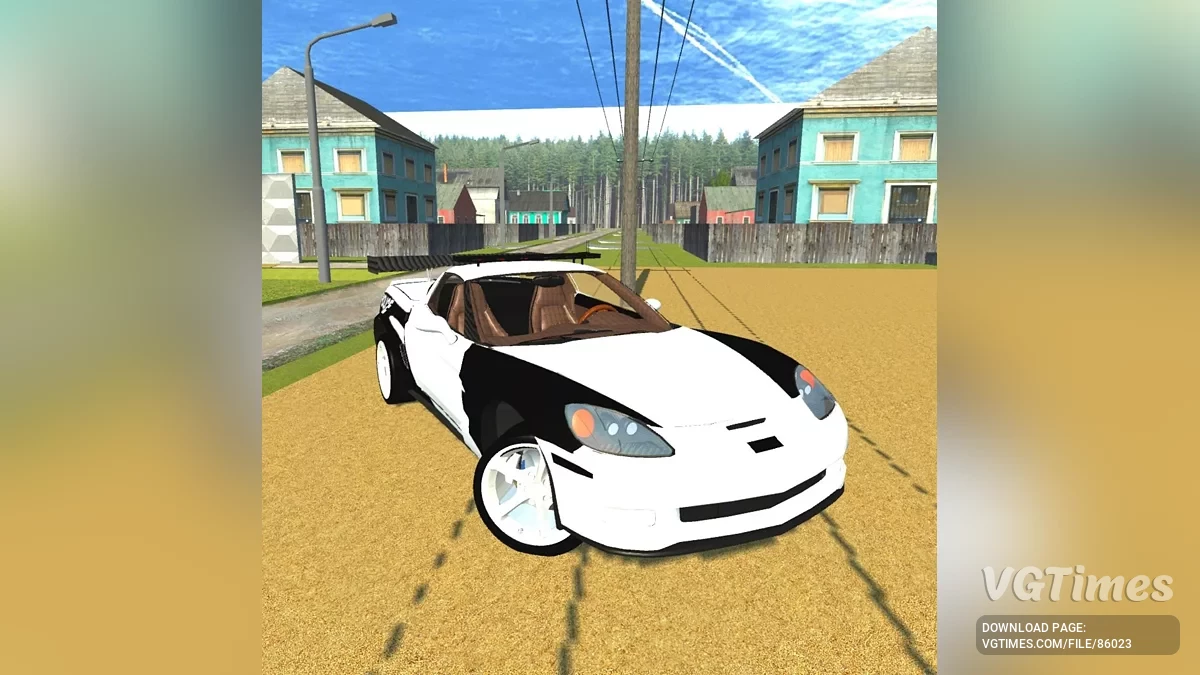 Simple Car Crash Physics Sim — Corvette Cross