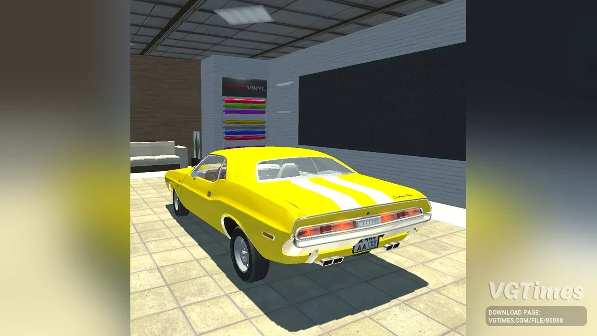 Not Simple Car Crash — Dodge challenger 1970 RT