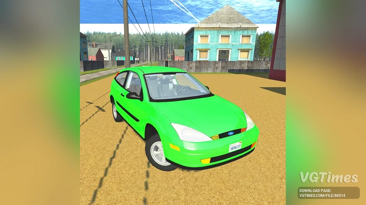 Simple Car Crash Physics Sim — Ford Focus 1 coupe