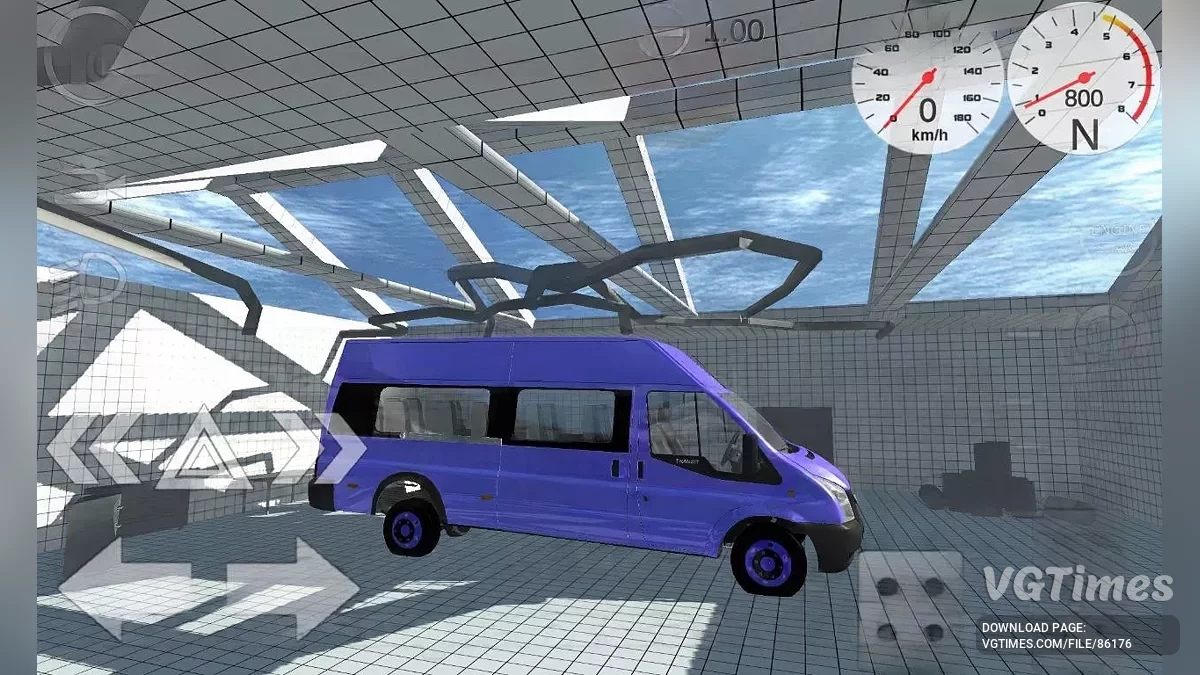 Simple Car Crash Physics Sim — Ford Transit
