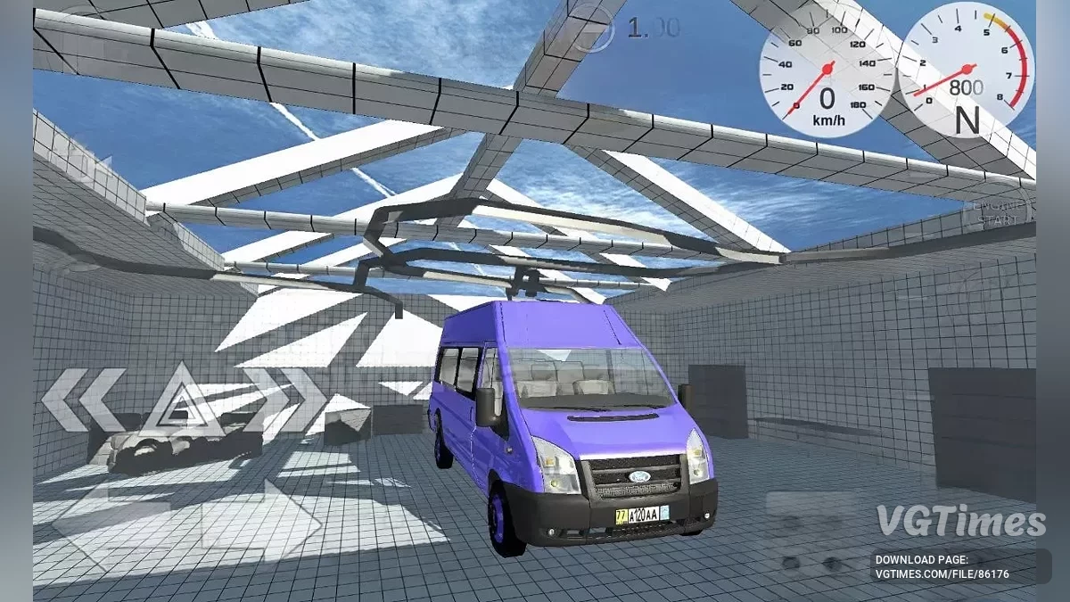 Simple Car Crash Physics Sim — Ford Transit