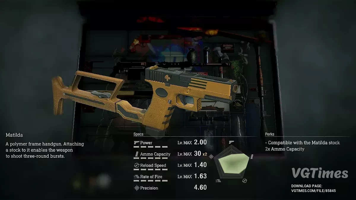 Resident Evil 4 Remake (2023) — Кастомный Glock 18