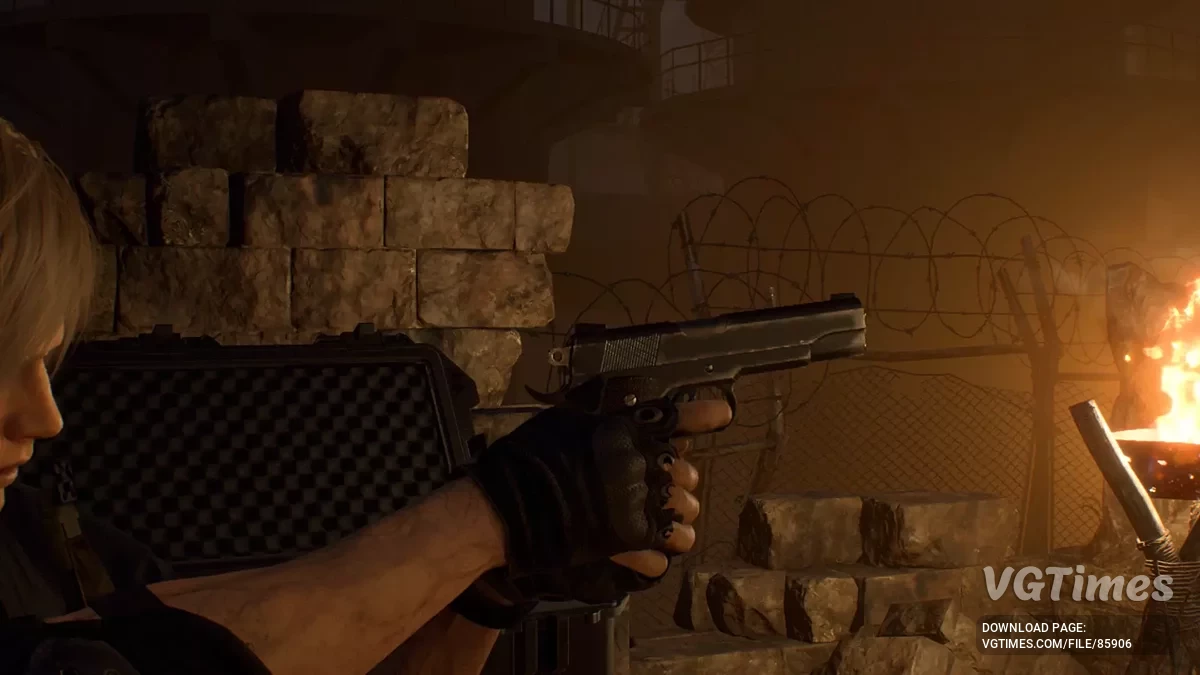 Resident Evil 4 Remake (2023) — Кольт М1911 вместо RED9