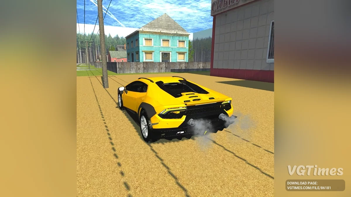 Simple Car Crash Physics Sim — Lamborghini Huracan Sterrato