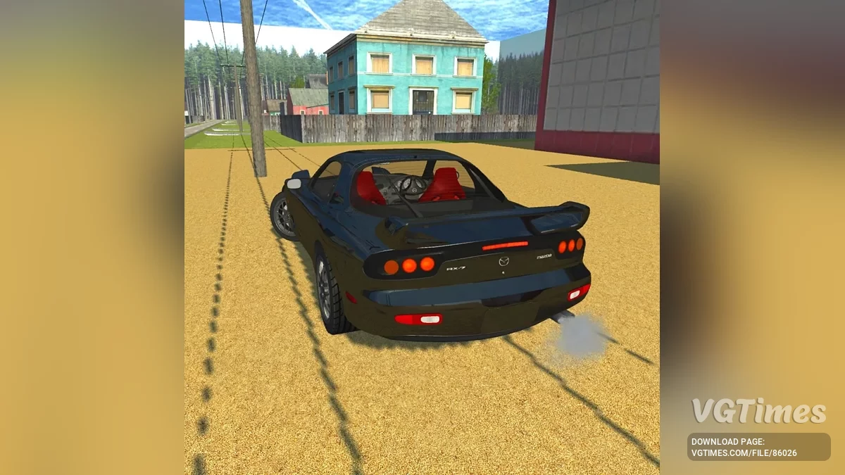 Simple Car Crash Physics Sim — Mazda RX-7