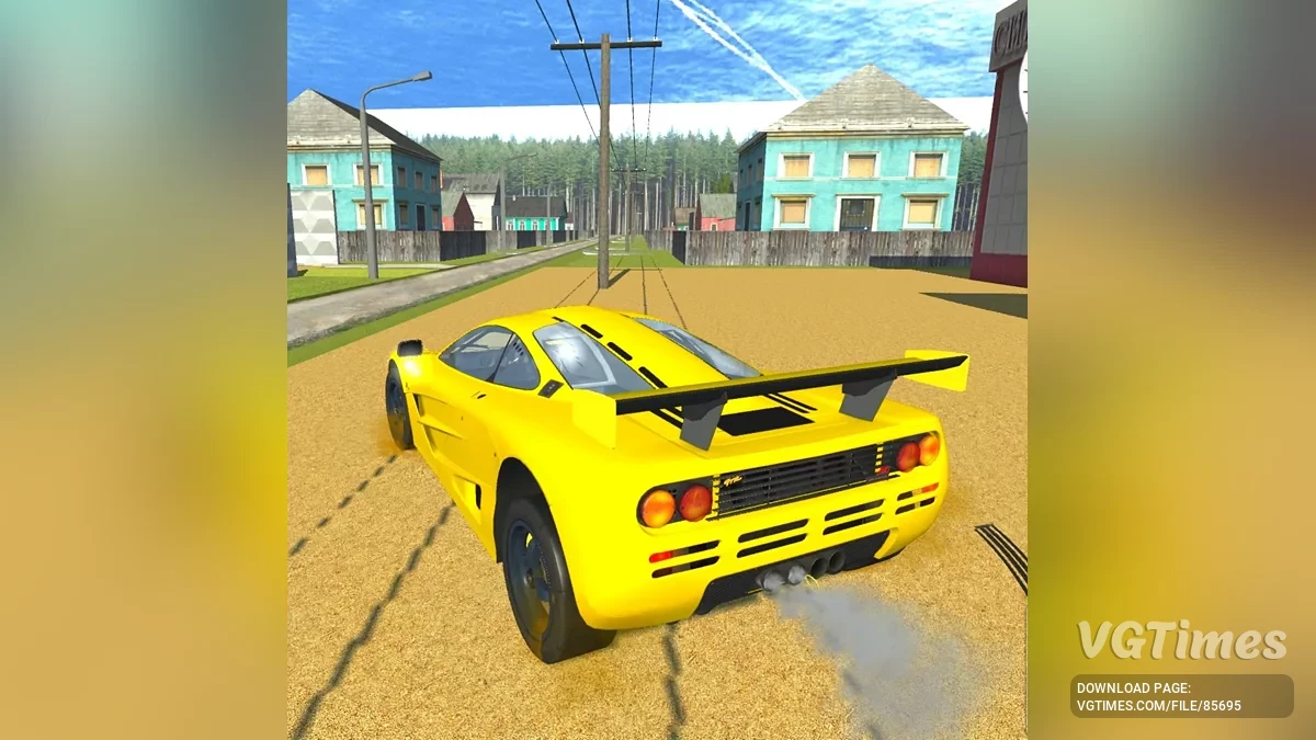 Simple Car Crash Physics Sim — McLaren F1 GTR