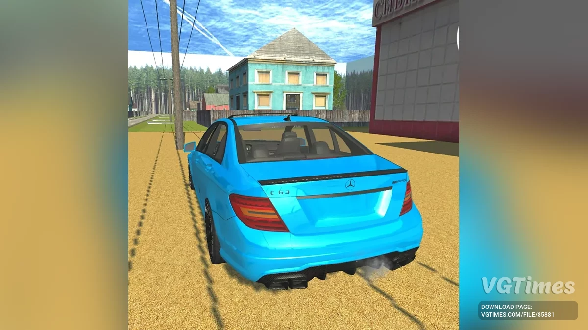 Simple Car Crash Physics Sim — Mercedes C63 W204 turbo